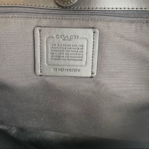 NWT Coach City Tote In Signature Canvas With Vintage Mini Rose Print - Picture 8 of 9